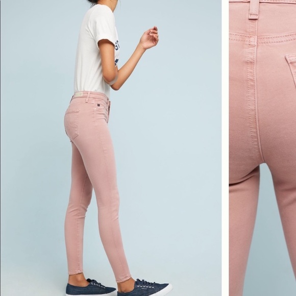 Anthropologie AG The Abbey Sateen MidRise Skinny Ankle Jeans Adriano Goldschmied - Picture 3 of 11